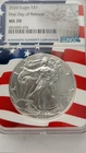 2020 United States American Silver Eagle, NGC MS70 First Day of Release