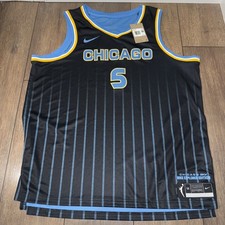 Nike Chicago Sky Reese Explorer Edition WNBA Jersey Black Blue Yellow Sz XXL (56
