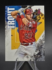2019 Topps Fire #19 Mike Trout Base Card Los Angeles Angels 