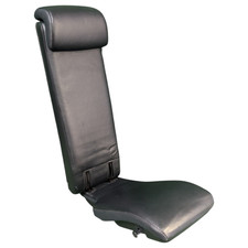 08-13 Toyota Highlander Second 2nd Row Middle Folding Jump Seat Leather Black