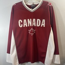 Team Canada Roots Athletics Marty Turco #35 Signed Jersey Men’s Size Medium