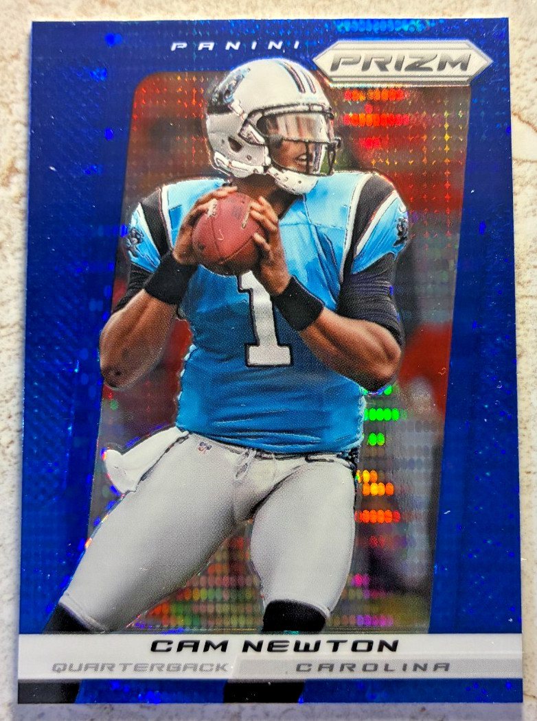 2013 Panini Prizm Blue Pulsar Prizm #133 Cam Newton