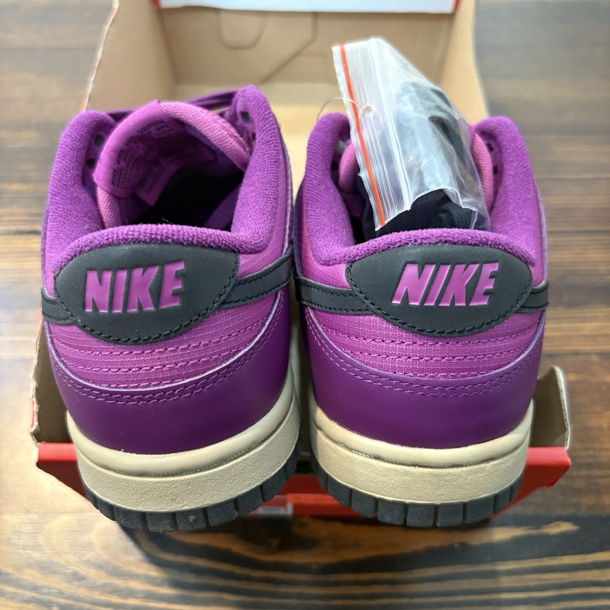 Nike Dunk Low Viotech Black Hot Fuchsia Purple Women's Size 6