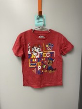 Paw Patrol Red Toddler Short Sleeve Graphic Tee - Size 5