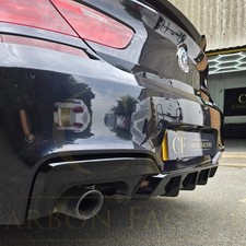 Difusor trasero estilo V negro brillante escape cuádruple para BMW Serie 6 F06 F12 F13 M Sp