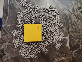 Lot Vintage K'NEX Yellow Hard KNEX Case Roller Coaster Chain Track See Pics Qtys