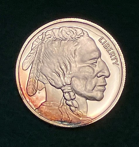 1 Troy oz .999 Fine Silver Round Buffalo Coin