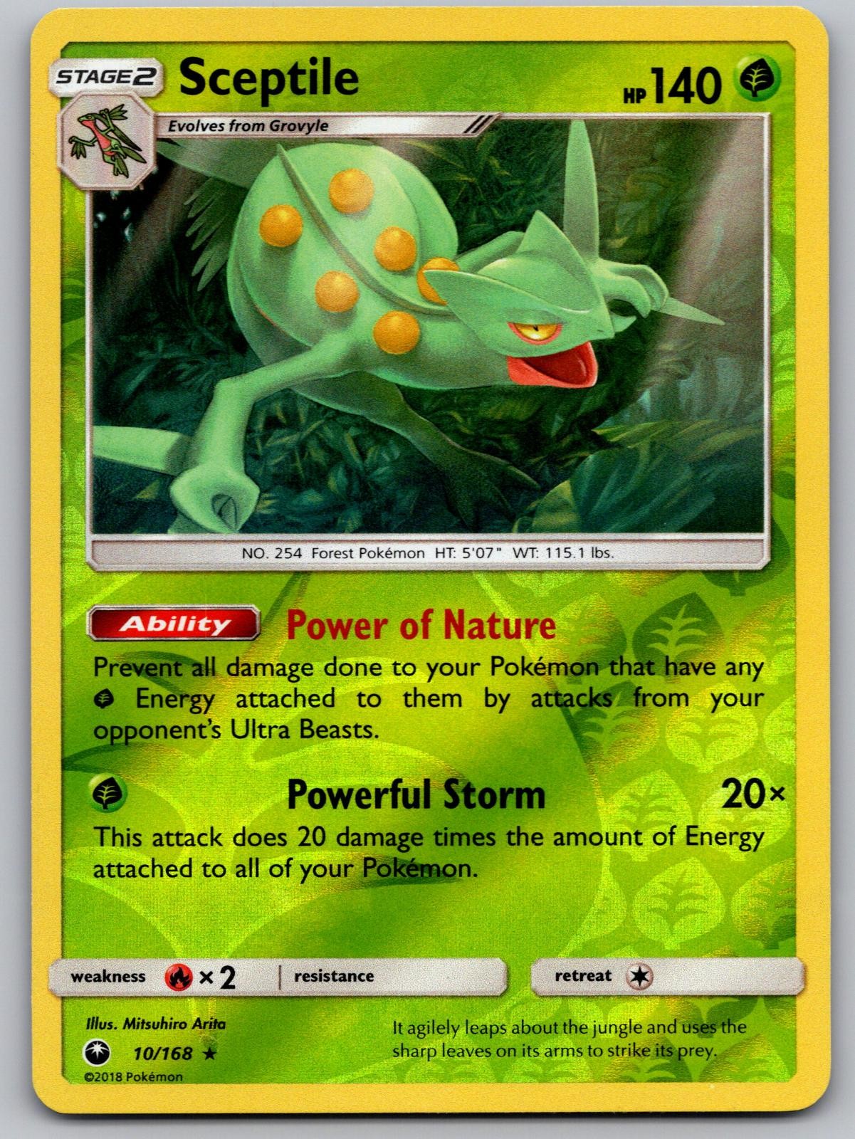 Sceptile Celestial Storm 10/168 Reverse Holo NM