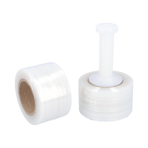 18 Rolls 3" x 1000 Ft. x 80 Ga Clear Hand Wrap Stretch Film with Plastic Handle - Picture 2 of 8