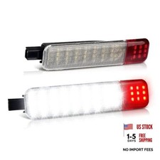 LED Interior Door Light Panel - Courtesy Warning Light Lamp - 2PCS Red White