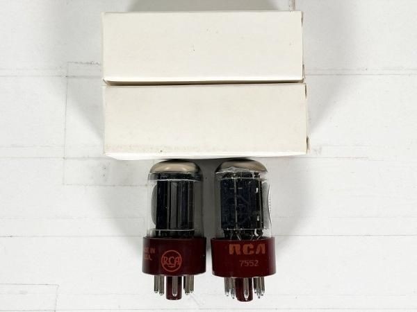 RCA 5692 Red Base Vacuum Tube Pair 6SN7GT Upgrade Special Red