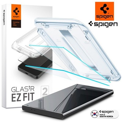 Spigen 2x Schutzglas für Samsung Galaxy S24 Ultra Displayschutz mit Applikator