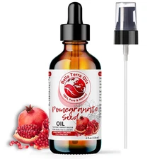 Organic Cold-Pressed Pomegranate Seed Oil 100%Raw Pure AntiAging Skin Hair 16oz