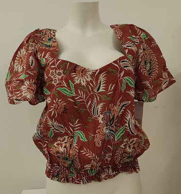 * CACHE CACHE bildschönes Boho T-Shirt Gr. 42 NEU Gummibund