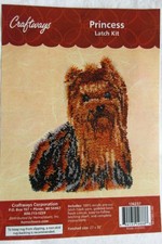 Latch Hook Kit  Princess  Yorkie Dog / Craftways 27  x 20  DIY NEW 