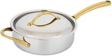 Nutrichef ACNCSTS16SPAN3 3.4-Quart Saute Pan With Lid