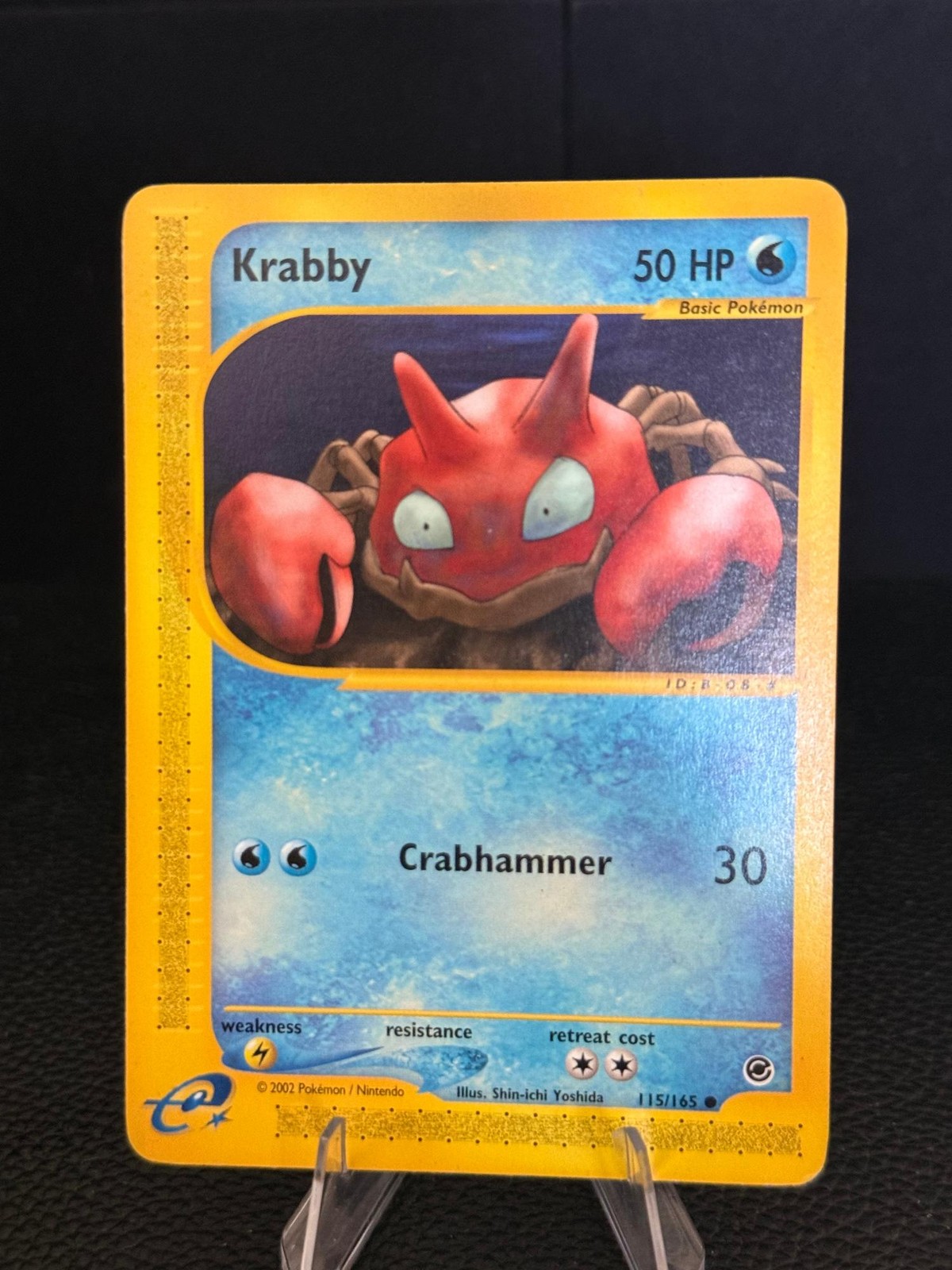 Krabby 115/165 Common Expedition Base Set Pokemon Moderately Played