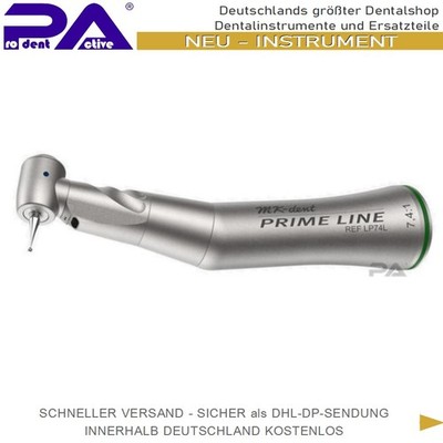 LP74L - NEU-WINKELSTÜCK - MK-DENT  PRIME LINE LP74L - Grün - 7,4:1