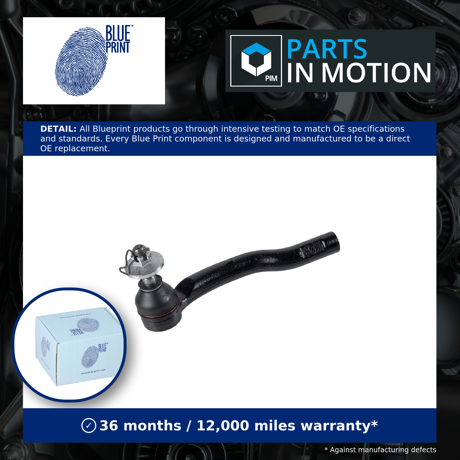 Tie / Track Rod End Left ADT387233 Blue Print Joint 4504749165 Quality New