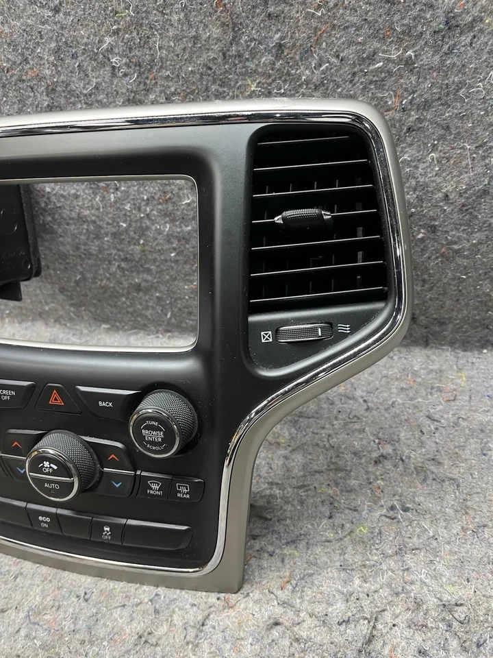 2014 2015 Jeep Grand Cherokee Radio Module Bezel Surround Mopar 56054379AF OEM - Image 3 of 4