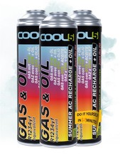 Refrigerant kit 3x 2in1 for A/C Cool5 replacement R1234yf