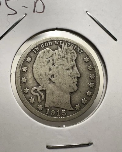 1915 D Barber Quarter