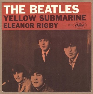 Beatles VINTAGE 1966 U.S. ' YELLOW SUBMARINE ' EC PICTURE SLEEVE IN NICE SHAPE!