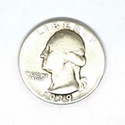 1939 & 1954-P US Washington Silver Quarters 25C Uncirculated