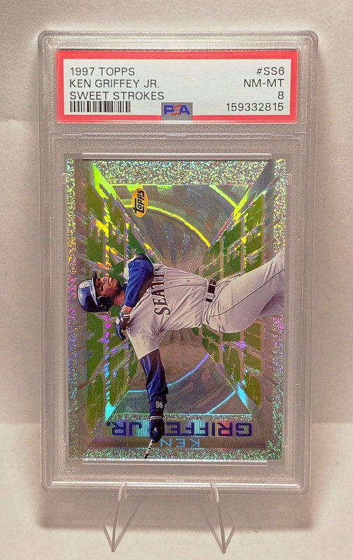 1997 TOPPS SWEET STROKES KEN GRIFFEY JR #SS6 - PSA 8 
