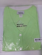 Anthony Richards House Dress Or Cover Up Light Green 1 X Buttons