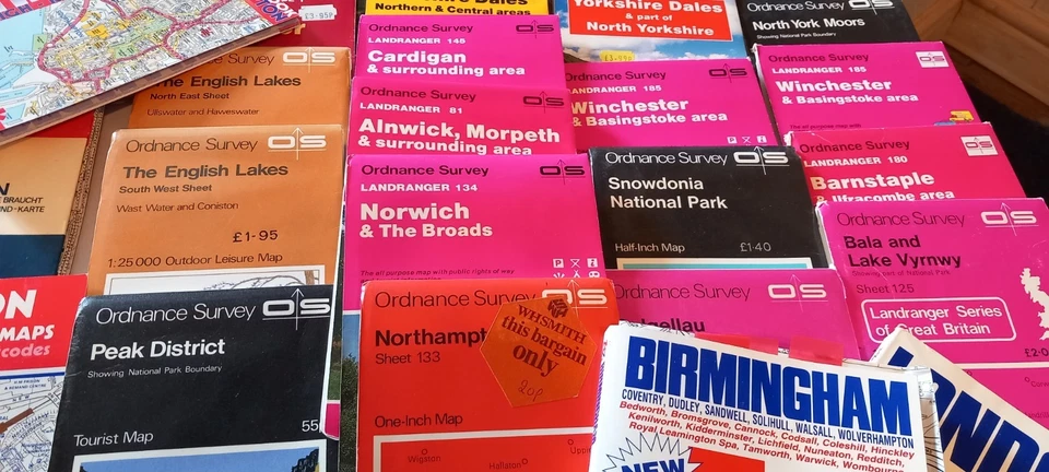 Large Box Of Vintage Etc Os And Other Maps All Around UK, See Photos - Image 4 of 4