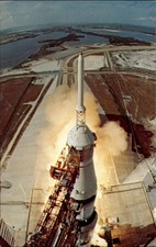 Florida John F Kennedy Space Center NASA Apollo II launch ~ postcard sku323