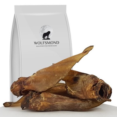 Rinderohren getrocknet XXL 50-100 Stk. mit Muschel Kausnack Hundefutter Snack