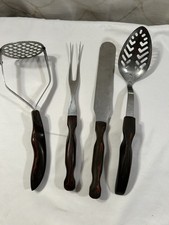 Vintage 4 Cutco Kitchen Utensils Swirl Handles
