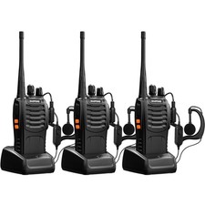 Walkie Talkies bf-888s Long Range Two-Way Radios for Adults Rechargeable Hand...