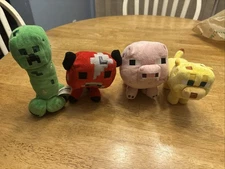 Jazware Minecraft Plush Lot Of 4