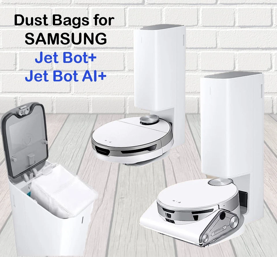 Paquete de 5 bolsas antipolvo genuinas para SAMSUNG VCA-RDB95 Jet Bot Robot estación limpia Foto 3 de 4