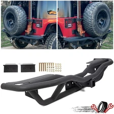 Rear Bumper Guard Textured Off-Road Rock Crawler For 2007-2018 Jeep Wrangler JK