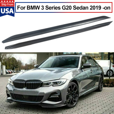 M Performance Style Side Skirts Carbon Fiber Look For BMW 3 Series G20 2019-2022