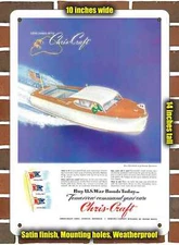 Metal Sign - 1945 Chris-Craft Speedboats- 10x14 inches