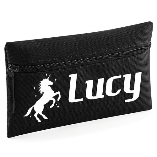 Personalised Child's Pencil Case Kids Unicorn Believe Girls Gift School Name - Picture 6 of 8