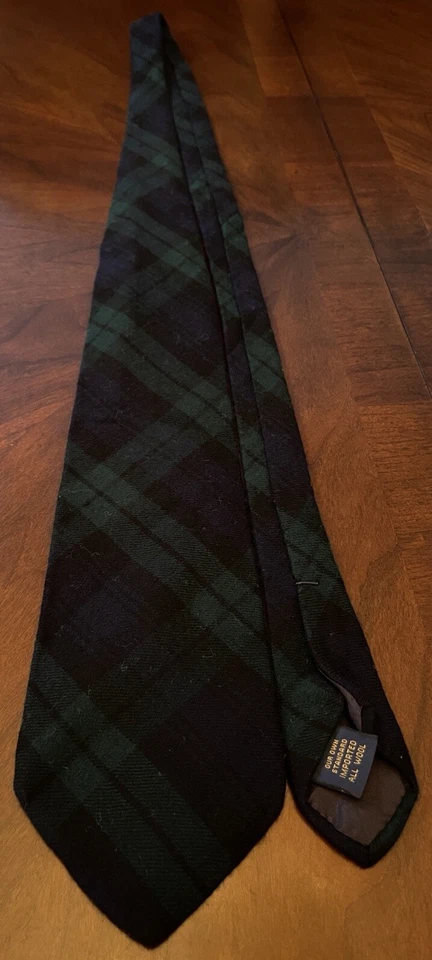 Corbata de cuello vintage Eddie Bauer Outdoor Outfitter 100 % lana para hombre hecha en EE. UU. Foto 3 de 4