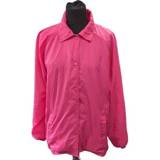Sears Ladies Pink Basic Raincoat Large