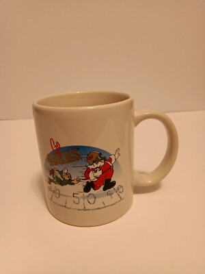 San Francisco 49ers Christmas Coffee Mug. Unbranded. Elf Chasing Santa  Claus | eBay