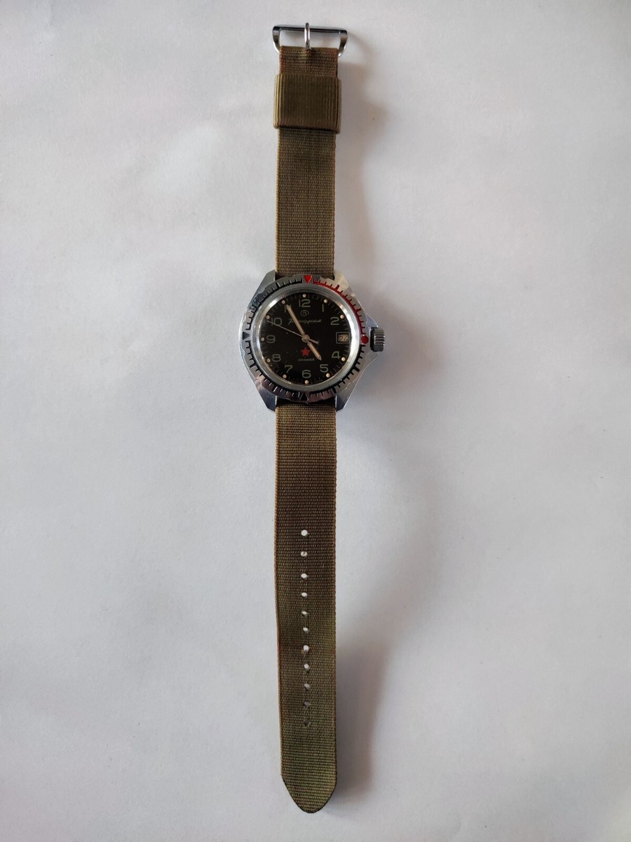 Vostok Komandirskie STELLA ROSSA in Cassa AMPHIBIA 20ATM 3AKA3 MO