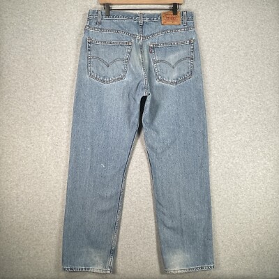 Vintage Levis 505 Jeans Regular Fit Straight Leg 38x30 Medium Wash
