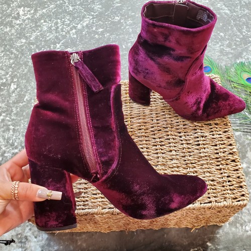 Steve Madden Jaque Velvet Booties | eBay