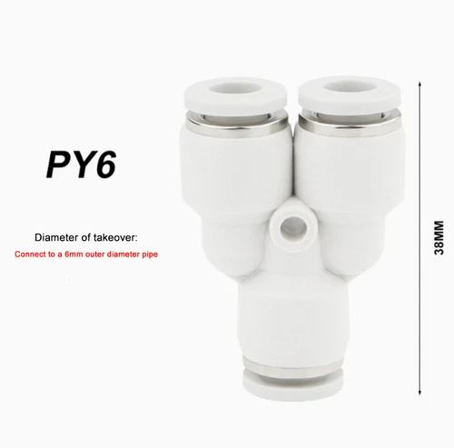 PU/PY/PE Series Tracheal Connector Outer Diameter 4/6/8-16MM For PU/Nylon Hose - Picture 25 of 45