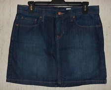 NEW WOMENS gap jeans STRETCH BLUE JEAN SKIRT SIZE 6