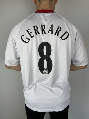 LIVERPOOL REEBOK 2005/2006 FOOTBALL SOCCER AWAY JERSEY #8 GERRARD